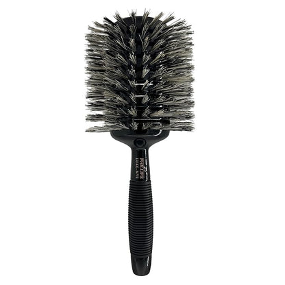 Phillips Brush Luxe Monster Vent 2 Professional Hair Brush (4.5” Diameter Barrel) – Black & Rose Gold Vented Hairbrush with Nylon Reinforced Boar Hair Bristles, Ergonomic Rubber Grip