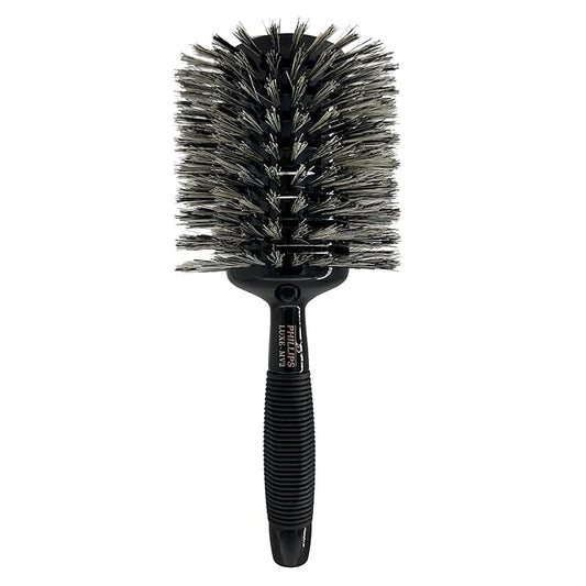 Phillips Brush Luxe Monster Vent 2 Professional Hair Brush (4.5” Diameter Barrel) – Black & Rose Gold Vented Hairbrush with Nylon Reinforced Boar Hair Bristles, Ergonomic Rubber Grip