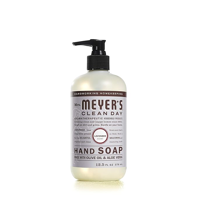 MRS. MEYER'S CLEAN DAY Liquid Hand Soap Bottle, 12.5 Fl Oz (Pack of 6) (Variety pack)