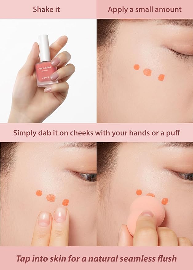 A'PIEU JUICY-PANG WATER BLUSHER (PK03 - Guava Pearl) beauty makeup