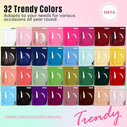 Mefa 54 pcs gel nail