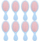 Cute Mini Travel Hair Brushes 8 Pieces, Bridesmaid Proposal Gifts, Blue&pink, for Wedding Party Favors