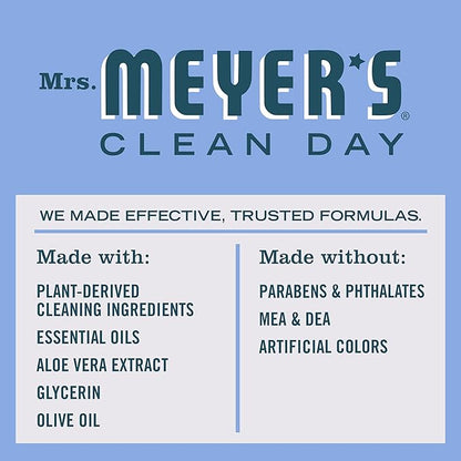 MRS. MEYER'S CLEAN DAY Hand Soap, Made with Essential Oils, Biodegradable Formula, Bluebell, 12.5 fl. oz - Pack of 6