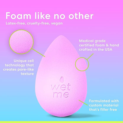 Beautyblender® | Wave Color Changing Blender Makeup Sponge | Blend Liquid Foundations, Powders and Creams | Streak Free Application | Vegan, Cruelty Free | Made in USA