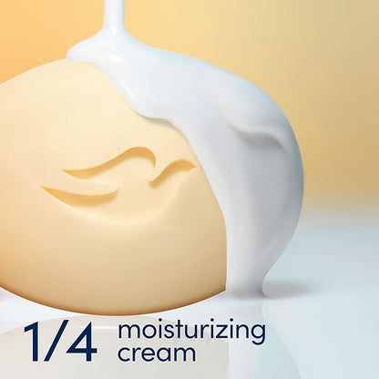 Dove Beauty Bar Soap Shea Butter, 6 Bars for Nourished, Radiant Skin, Enriches Skin 3.75 oz