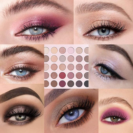 30 Colors Nude Champagne Gold Matte Shimmer Eyeshadow