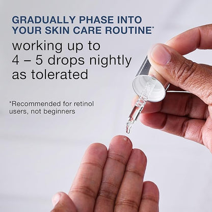 Neutrogena Rapid Wrinkle Repair Retinol Pro+ Power Facial Serum, Gentle Anti-Aging Face Serum with Pure Retinol & Nourishing Emollients, Non-Comedogenic, Paraben-Free, 1 fl. oz