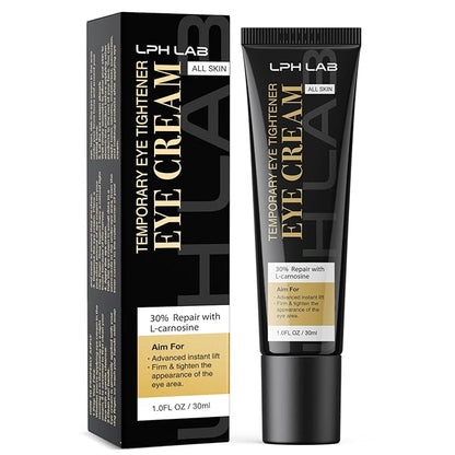 Temporary eye tightener eye cream
