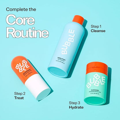 Bubble Skincare Slam Dunk Bundle - Hydrating Face Cream for Dry Skin Made with Vitamin E + Aloe Vera Juice for a Glowing Complexion - Skin Care with Blue Light Protection (50ml + 10ml, 2 Count)