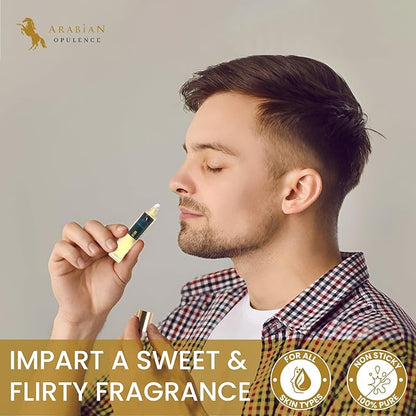 FR331 NOMADES Roll-on Perfume Oil for Women and Men, Luxurious and Concentrated Long Lasting Perfume Oil, Alcohol-Free Travel Size Body Scent for All-Day Freshness (15ml)