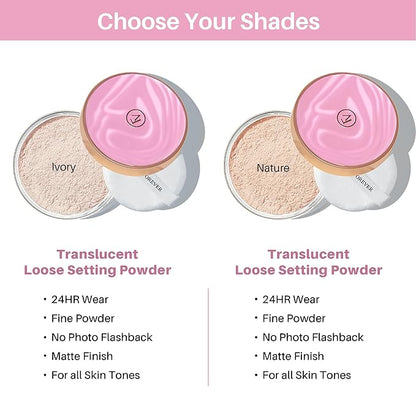 FV Translucent Loose Face Powder, Long Lasting & 0.35oz