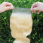 IDN BEAUTY SKINLIKE REAL HD 5X5 Lace Closure Human Hair Scalp-Simulating 0.1mm Ultra Thin HD Closure Pre Bleached Single Knots Pre Plucked Clean Natural Hairlin #613 Blonde BW 14 Inch
