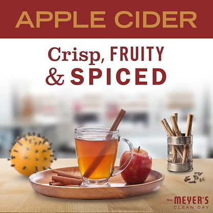 MRS. MEYER'S CLEAN DAY Liquid Hand Soap, Cruelty Free & Biodegradable Hand Wash Made with Essential Oils, Apple Cider Scent, 12.5 Fl oz Bottle (Pack of 1)