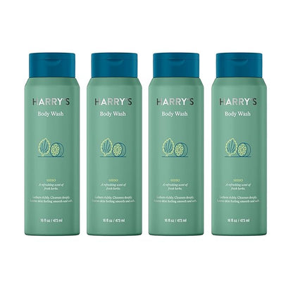 Harry's Men's Body Wash - Shiso - 16 Fluid Ounce, Pack of 4 (Packaging May Vary)