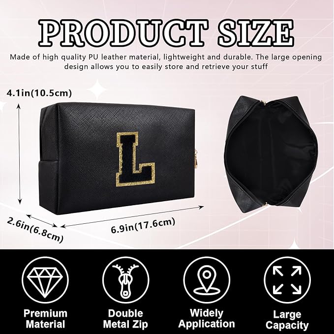 Personalized initial letter patch makeup