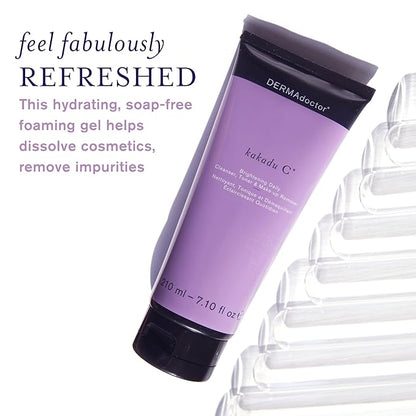 DERMAdoctor Kakadu C Daily e Cleanser, Toner & Make-up Remover 210ml/7.10oz