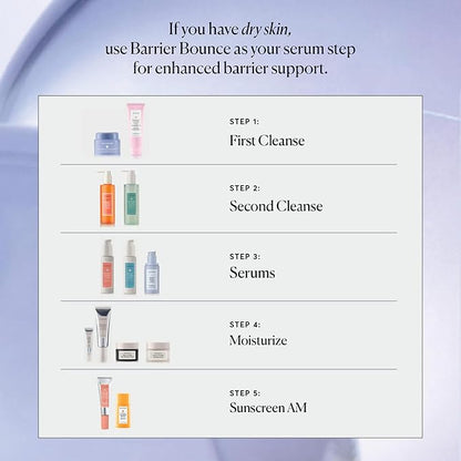 Naturium Barrier Bounce Serum, Plumps & Hydrates Face, Neck & Chest, Hydration Booster & Skin Care with Squalene & Ceramide Complex, 1.7 fl oz