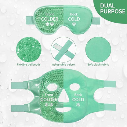 Cooling ice face eye mask