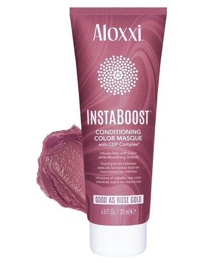 ALOXXI InstaBoost ROSE GOLD Color Depositing Conditioner Mask â€“ Instant Temporary Hair Color Dye - Hair Color Masque for Deep Conditioning (Good As Rose Gold), 6.8 Fl Oz (Pack of 1)