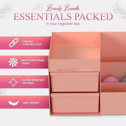 Makeup organizer countertop with 4