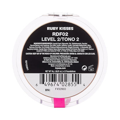 Ruby Kisses Cream Foundation 3D Face Creator 2-Color (Level 2)