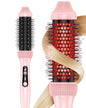 DORISILK Infrared Thermal Hair Brush for Sleek, Shiny Hair，1.5inch Thermal Round Brush for Blowout Look，Heated Round Brush for Curling and Straightening，Dual Voltage for Travel Using