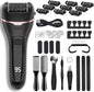 Electric Callus Remover for Feet with 9 Roller Heads 2 Speed Rechargeable Waterproof Professional Pedicure Kit 30 in 1 Foot File Tools Perfect for Dead Hard Cracked Dry Skin