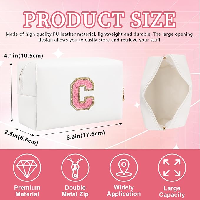 Personalized initial letter patch makeup