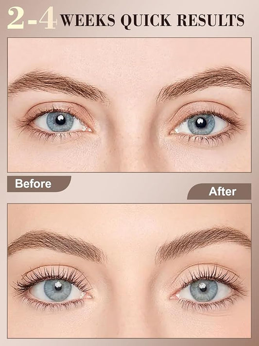 OLLM Eyelash Growth Serum: Advanced Lash Serum for Longer, Fuller, Thicker Lashes, Eyelash Serums with Natural Formula (5ml)