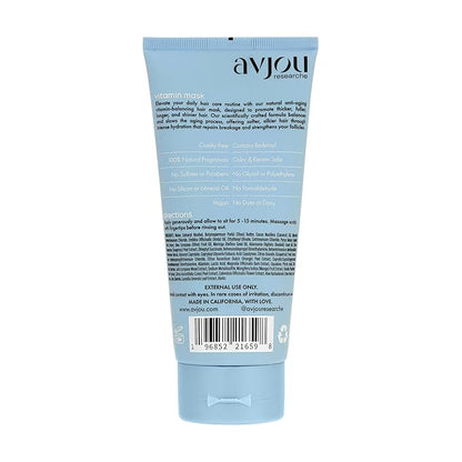 Vitamin Mask - Promotes Natural Hair Growth, Vegan, Anti-Aging, Color & Keratin Safe, Hydrates & Strengthens with Redensyl, Designed for All Hair Types, 6 oz
