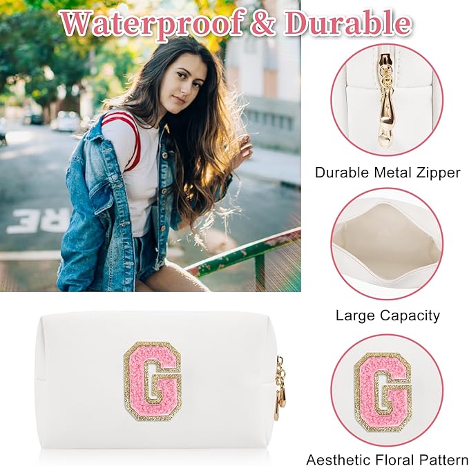 Personalized initial letter patch makeup