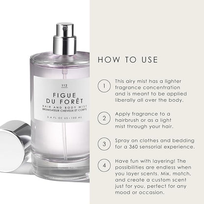 Le Monde Gourmand Sel Océan Hair & Body Mist - 3.4oz (100ml) - Honeysuckle, Muguet and Pink Sea Salt Fragrance Notes