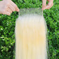 IDN BEAUTY SKINLIKE REAL HD 5X5 Lace Closure Human Hair Scalp-Simulating 0.1mm Ultra Thin HD Closure Pre Bleached Single Knots Pre Plucked Clean Natural Hairlin #613 Blonde ST 18 Inch