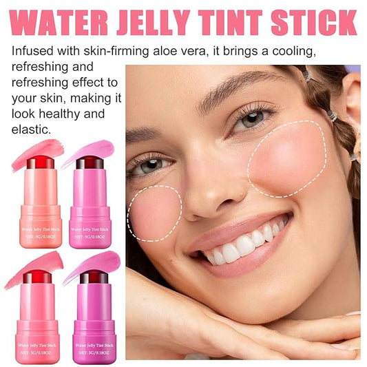 2Pcs Cooling Water Jelly Tint,Moisturizing Lip Tint Jelly Cooling