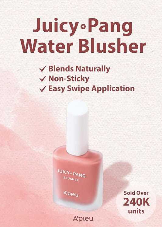 A'PIEU JUICY-PANG WATER BLUSHER (PK03 - Guava Pearl) beauty makeup
