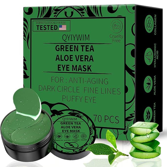 Under eye patches 70pcs, green