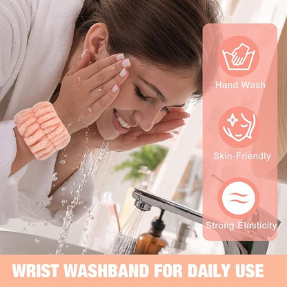 Microfiber spa wrist towel bands
