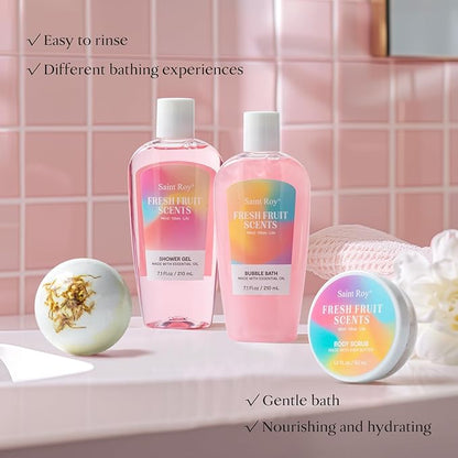 spa kit Gifts for Her, Spa kit for Women - Unique Gift Set for Teen Girls Tote Bag for Women, 13pcs Fresh Sents Gift Baskets for Girls with Body Lotion, Birthday Gifts for Daughter, Girlfriend