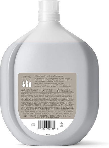 Method Premium Gel Hand Soap Refill, Violet + Lavender, Recyclable Bottle, Biodegradable Formula, 34 fl oz (Pack of 4)