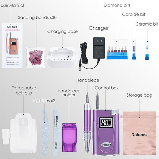 Delanie professional electric nail drill