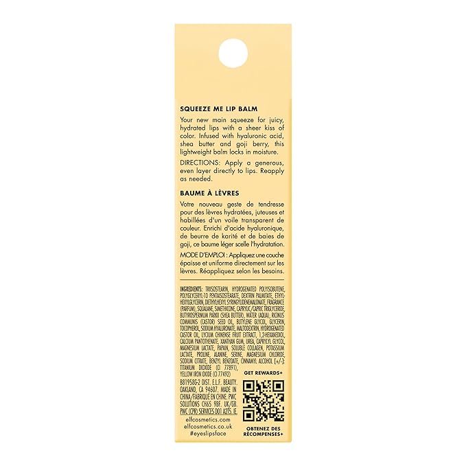 e.l.f. Squeeze Me Lip Balm, Moisturizing