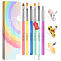 Saviland 6pcs nail art brushes