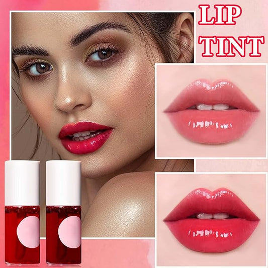 2 Colors Lip Tint Stain Set,Moisturizing Velvet Lip Set,Moisturizing