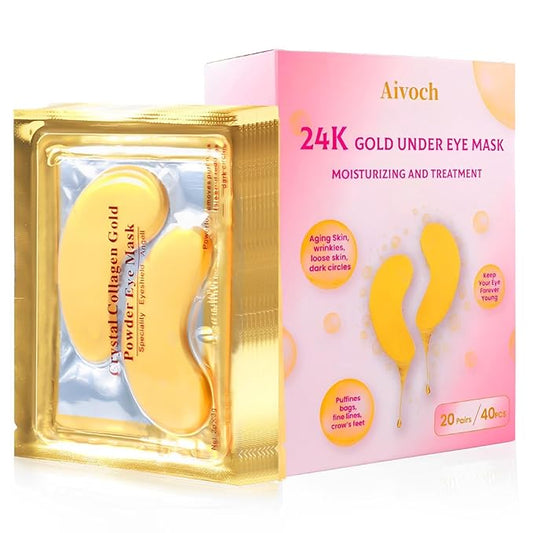 20Pairs/40Pcs 24K Gold Eye Patches,