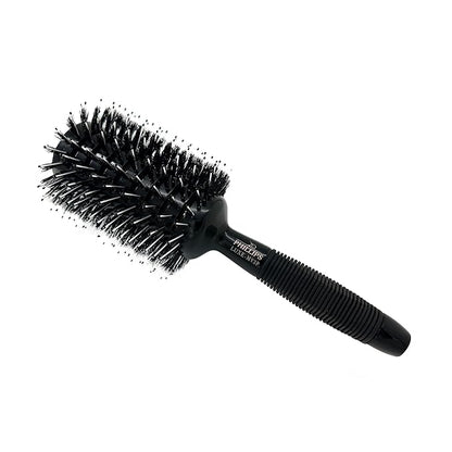 Phillips Brush Luxe Monster Vent 3 Poly-Tipped Professional Hair Brush (3.5” Diameter Barrel) – Black & Rose Gold Vented Hairbrush, Mixed Boar Hair & Poly-Tipped Nylon Bristles