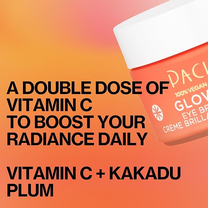 Pacifica Glow Baby Brightening Eye Cream – Vitamin C Under Eye Cream for Dark Circles & Puffiness, Caffeine-Infused Eye Brightener for Tired Eyes Fragrance-Free 0.5 oz Clean Vegan Dermatologist Tested
