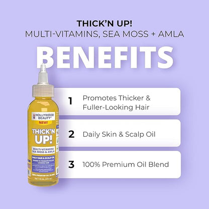 Hollywood Beauty Level Up! Daily Hair, Scalp & Skin Oil Trio (3 Products)