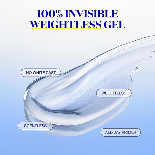 Supergoop! Unseen Sunscreen SPF 50 Invisible Sun Protection for Face - Broad Spectrum Face Sunscreen + Makeup-Gripping Primer - Weightless, Scentless, Oil Free - For All Skin Types - 2.5 fl oz