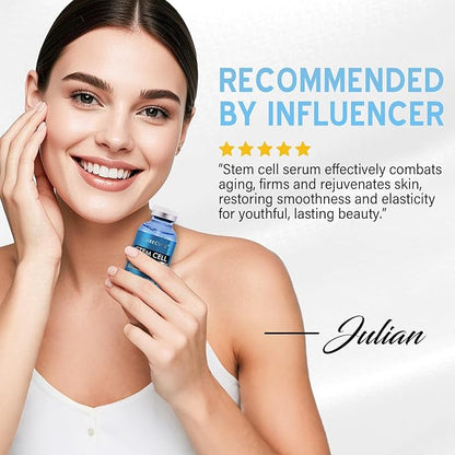 Stem Cell Serum for Face, 2 Count Microneedling Serum, Stem Cell Solution Ampoule to Use with and without Micro Needling, Anti Aging & Smooth Wrinkles