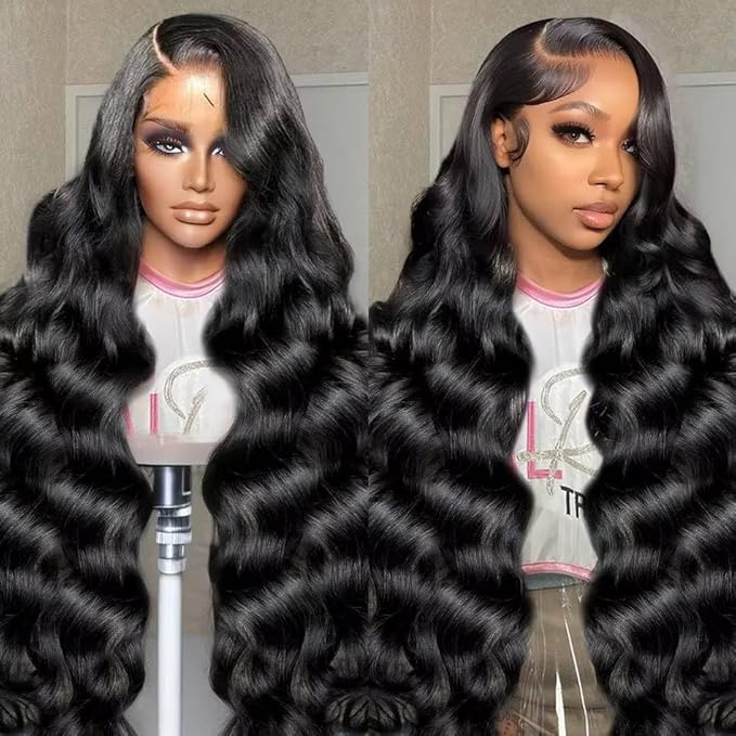 5x5 HD Lace Closure Wigs Human Hair 5x5 Body Wave Closure Wig for Women Virgin Human Hair Pre Plucked with Baby Hair 180% Density 5x5 Closure Wig True to length Natural Color 22 inch